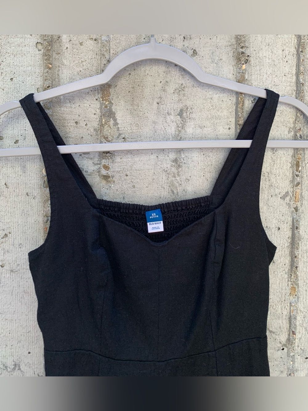 Fit & Flare Sleeveless Seamed Bodice Linen-Blend Midi Dress Old Money Chic XSP - Picture 6 of 10